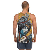Unisex Tank Top with Musical Instruments Design